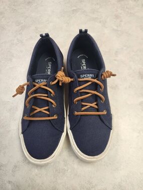 Sperry Women's Crest Vibe Canvas Sneaker top sider size 9.5